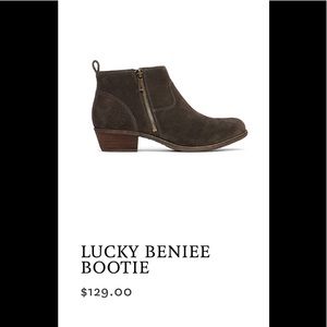 Lucky brand green booties size 9